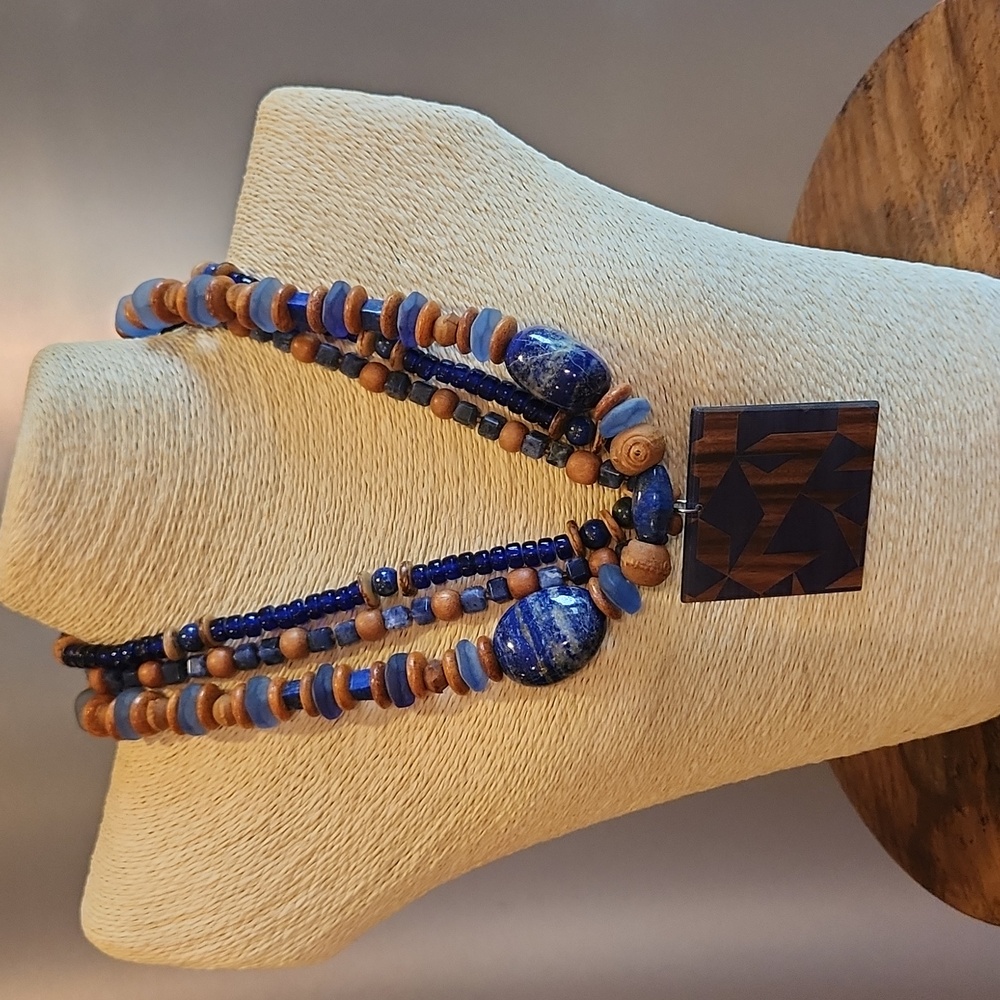 Artisan made Necklace in Blue